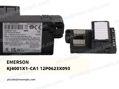 Emerson KJ4001X1-CA1 12P0623X093: прочный клеммный блок ввода-вывода для сложных промышленных условий